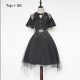 Black Crow Lolita Top + SK Set by Cat Highness (CH32)
